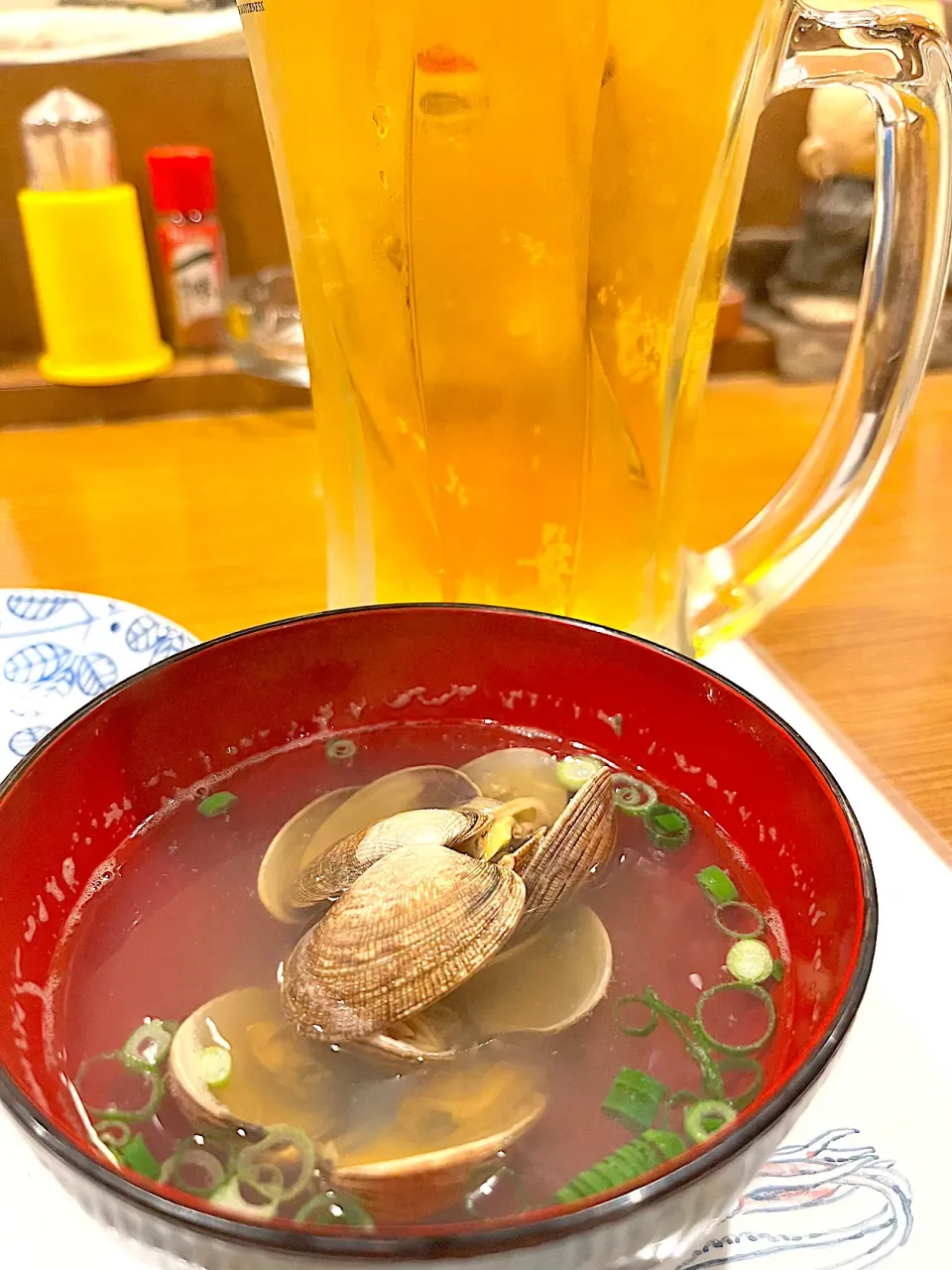 アサリのお吸い物と泡なしビール|きらさん