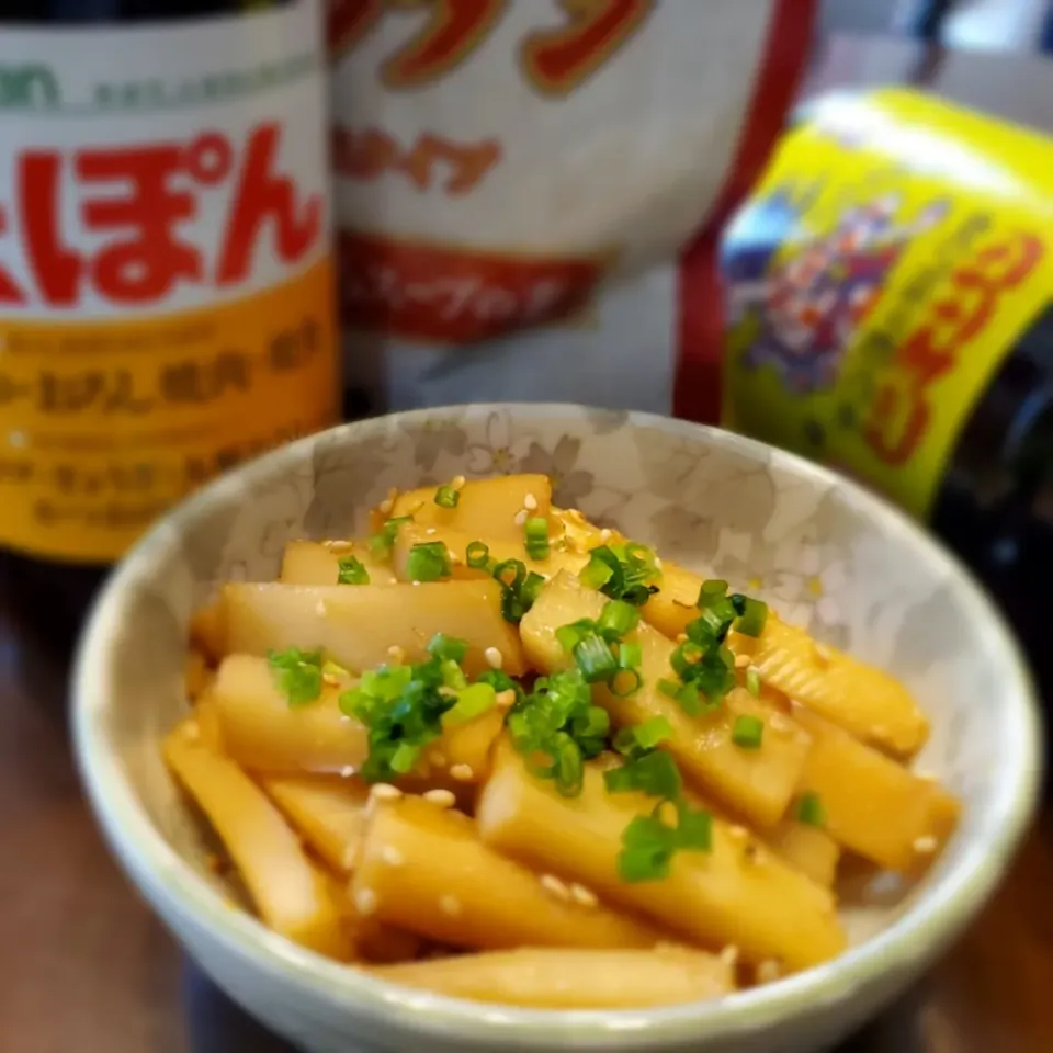 からあげビールさんの料理【おうち居酒屋ごはん】めちゃウマ！ビミシャンラーぽんおつまみメンマ|みよぱさん