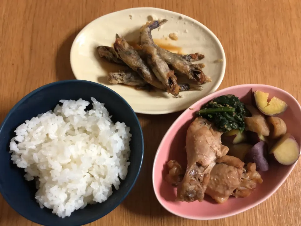 手羽先煮&めひかりの唐揚げ|ここなりさん