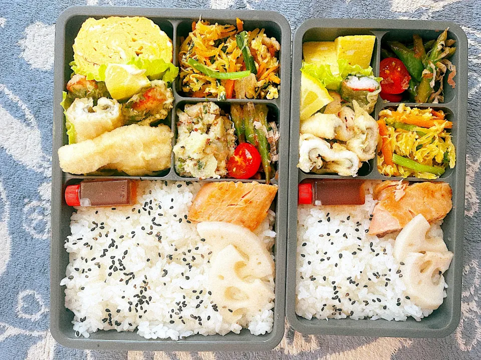 Snapdishの料理写真:アナゴの天ぷらのお弁当|とぴさん