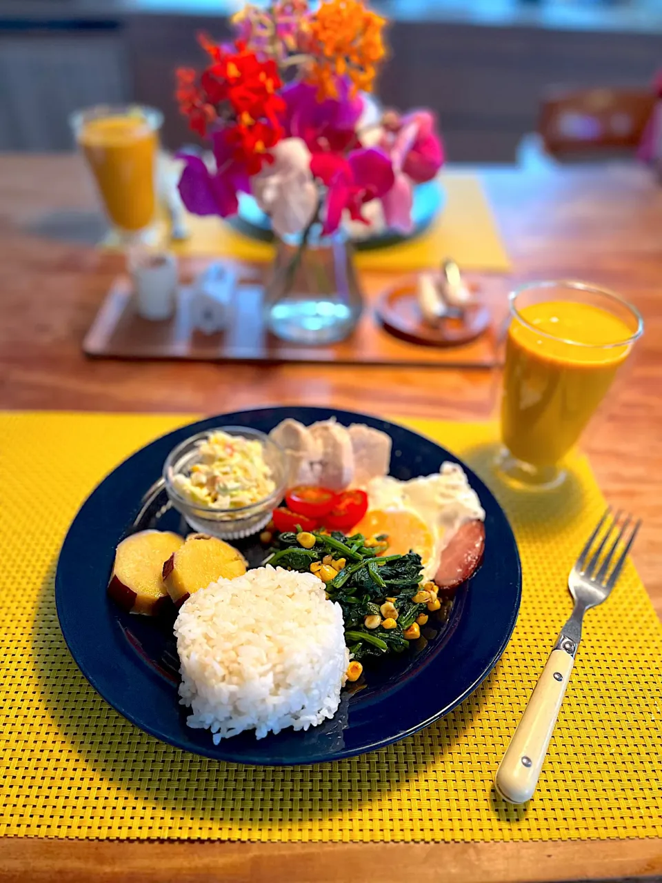 ローゼルさんちの朝ごはん　2023・4・21|ローゼルさん