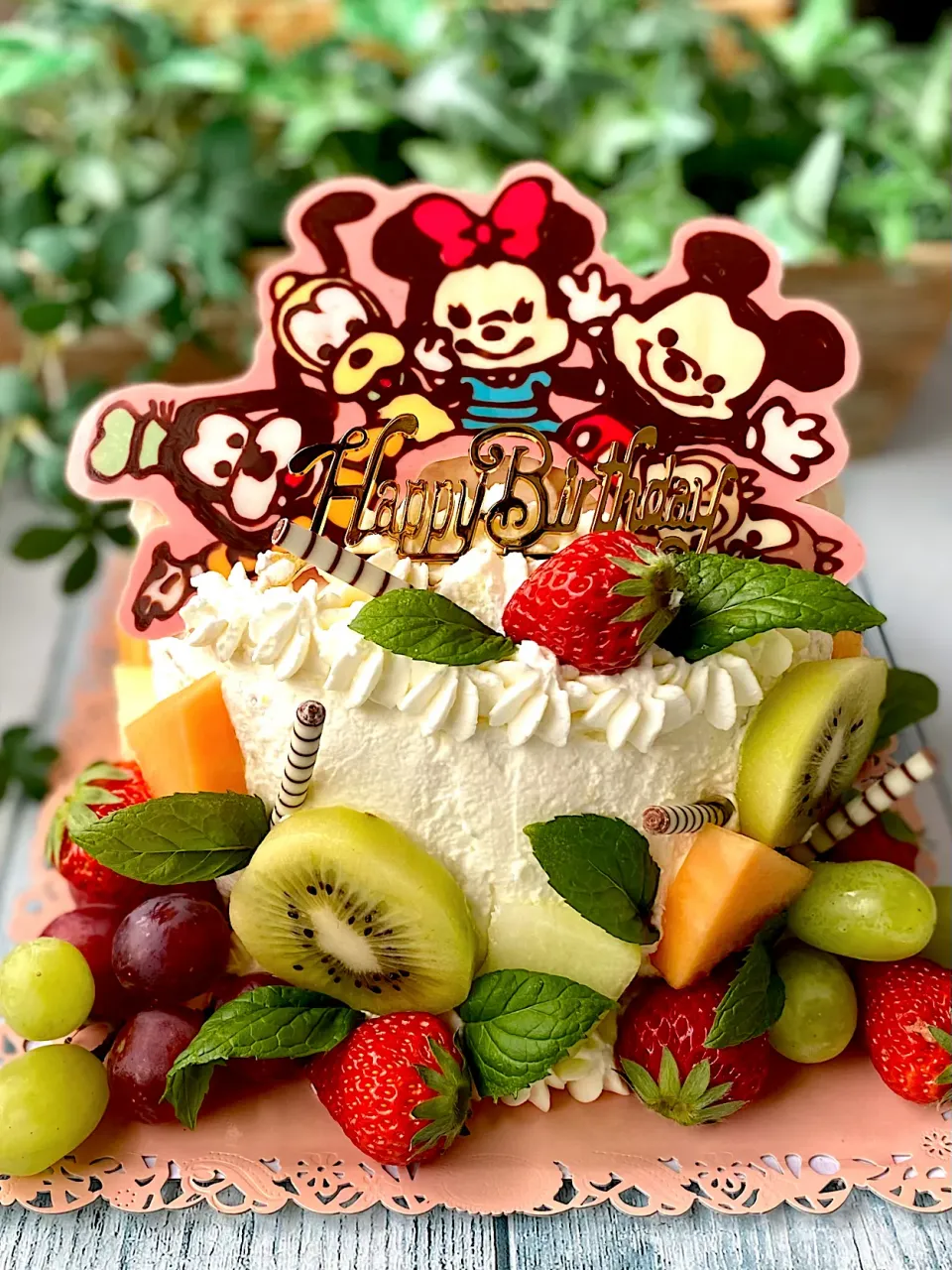 Snapdishの料理写真:ツムツムケーキ|富士子🍒🐰🍓さん