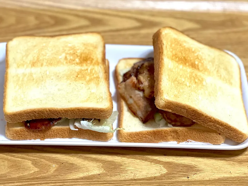 ☆豚ばらサンドイッチ🥪|まぁたんさん