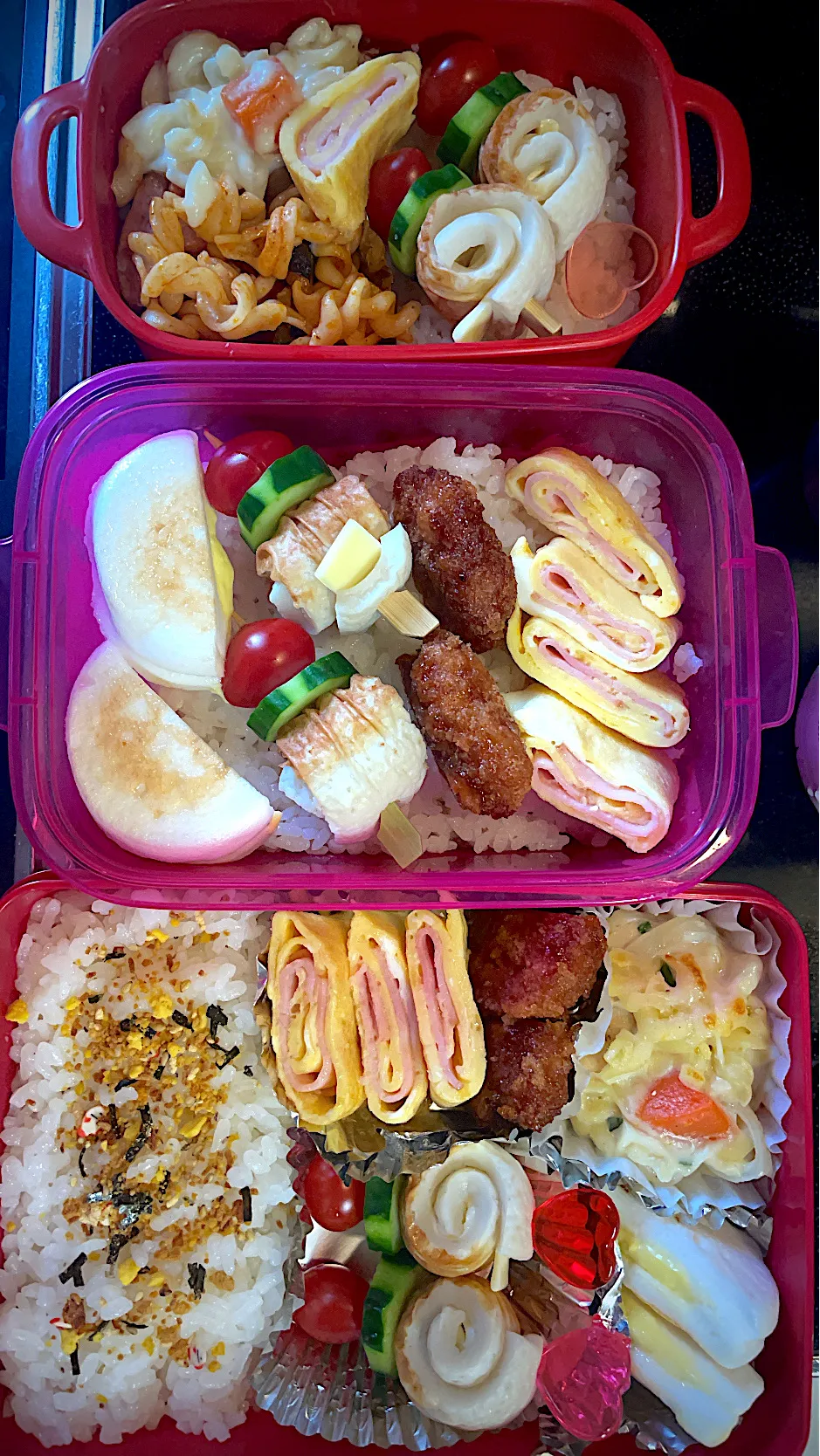 Snapdishの料理写真:初めての女子高生弁当|ayanoさん