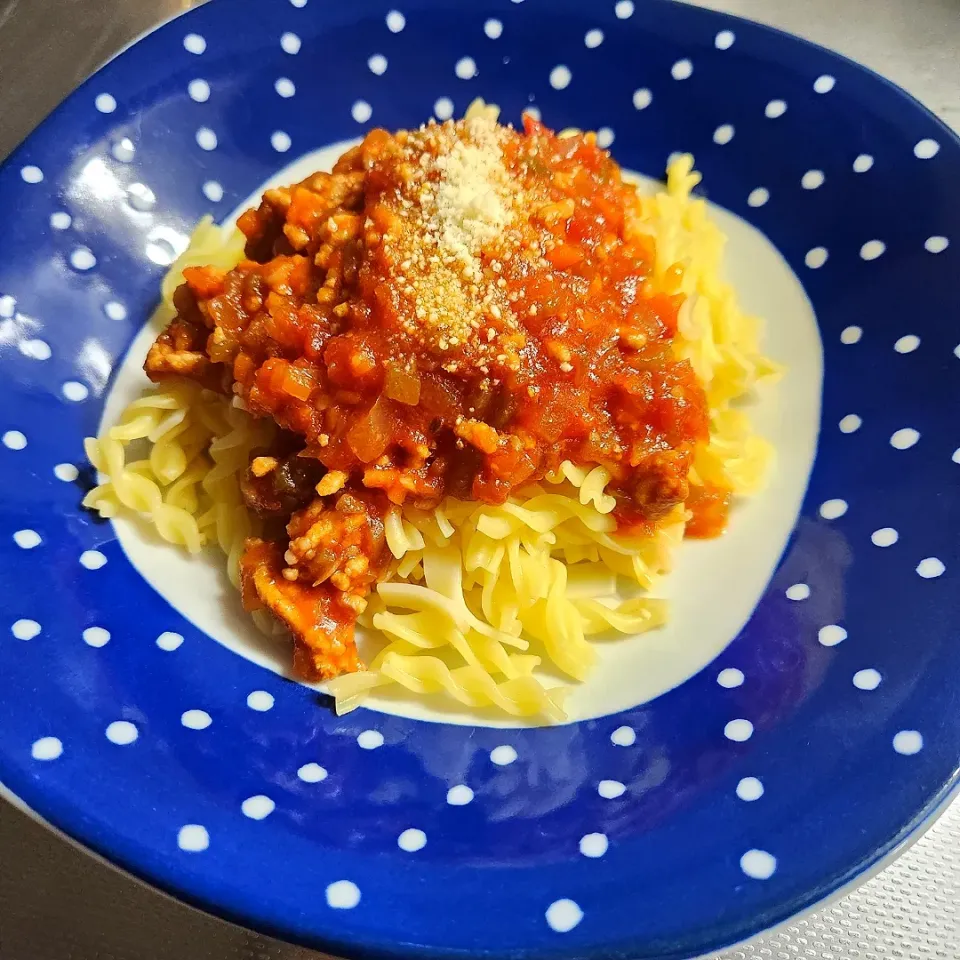 ミートソースパスタ|おでんくんさん