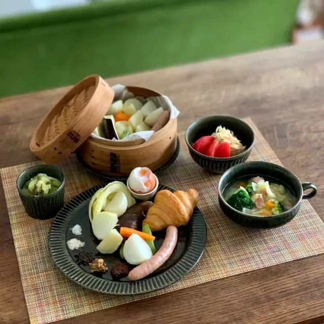 Snapdishの料理・レシピ写真:今日の昼ごはん｜発表！Snapdishが選ぶ「料理SNSトレンド大賞」は・・・「せいろ蒸し」に決定！