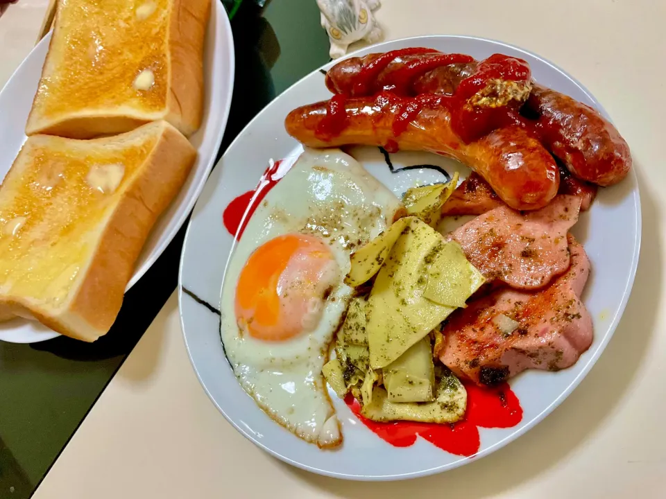 筍のジェノベーゼソース焼きで朝ごはん|Takeshi  Nagakiさん