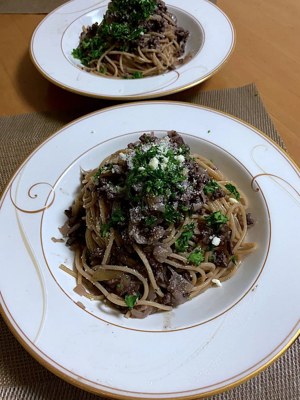 ミートソースパスタ🍝|ぽっちさん