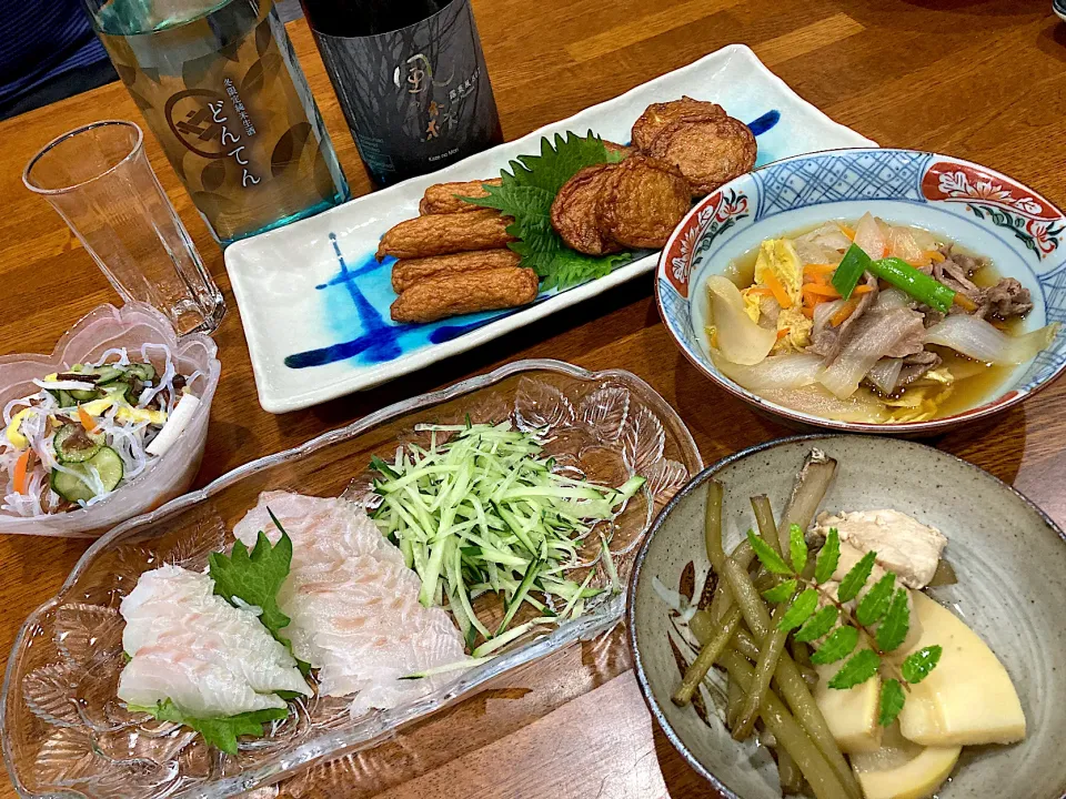 休日　頂き物で晩ご飯 🙏|sakuramochiさん