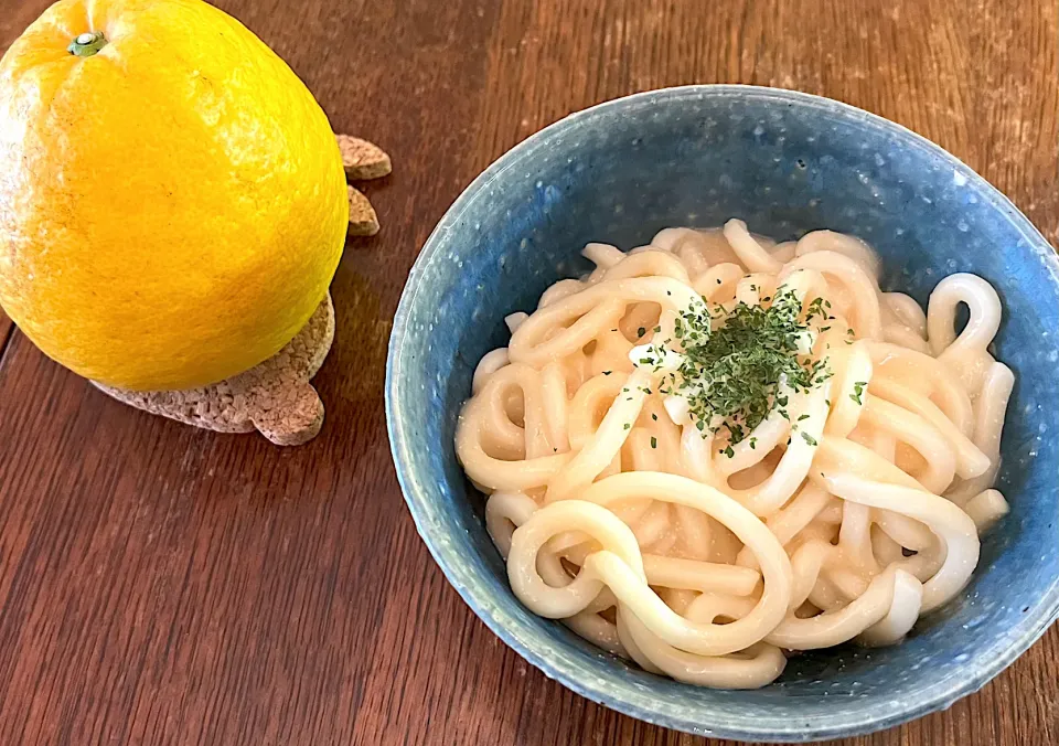 ブランチ♯たらこクリームうどん|小松菜さん