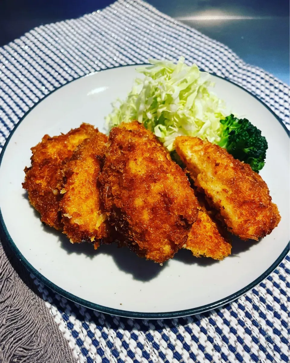 鶏胸肉でパン粉焼き|めんちゃんさん