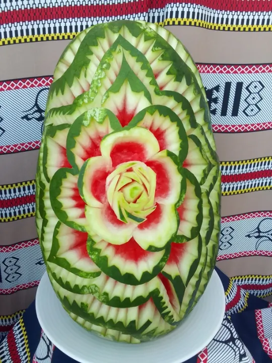 Snapdishの料理写真:watermelon carving|Rupes Sarmaさん