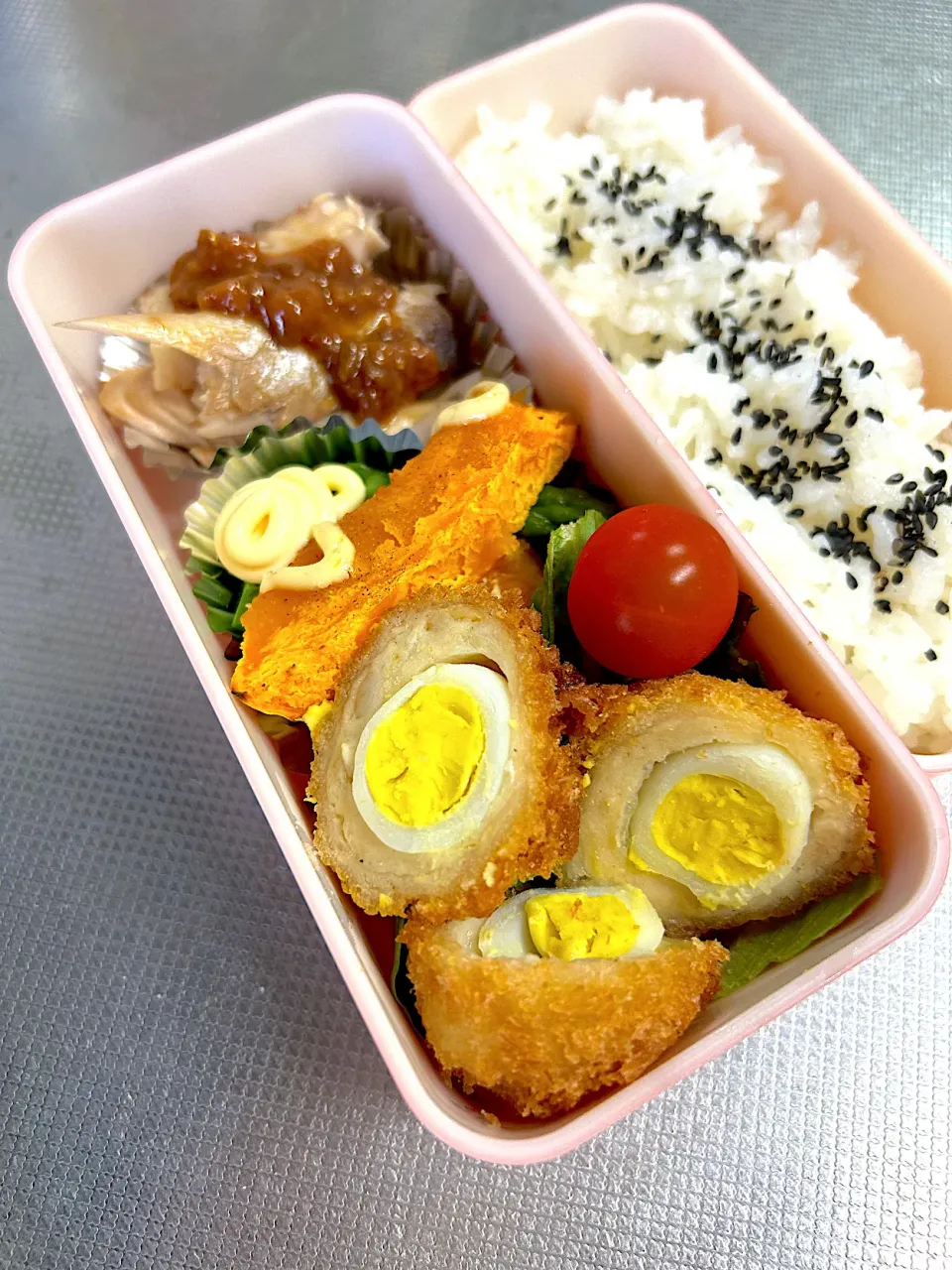 ちっちゃいスコッチエッグ弁当|ぱんださん