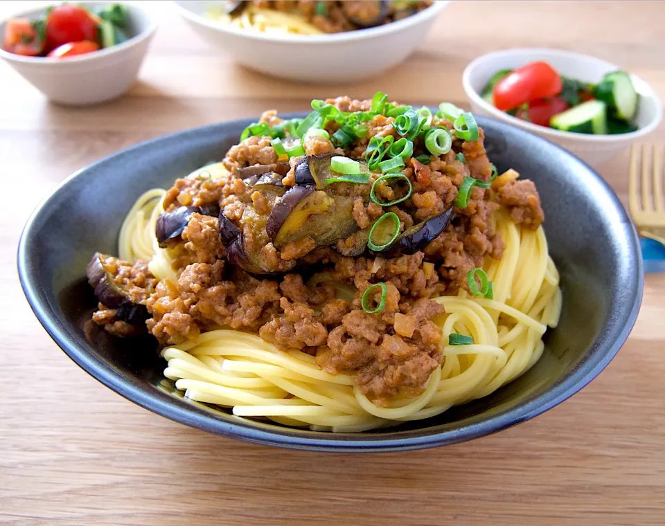 茄子と肉味噌のパスタ|yo_kozuさん