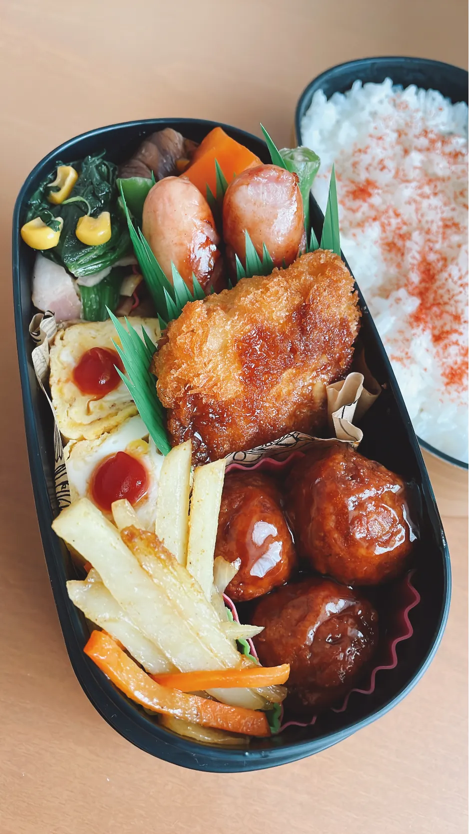 Snapdishの料理写真:今日の旦那のお弁当|sacchan( ﾐΦﻌΦ)ฅさん