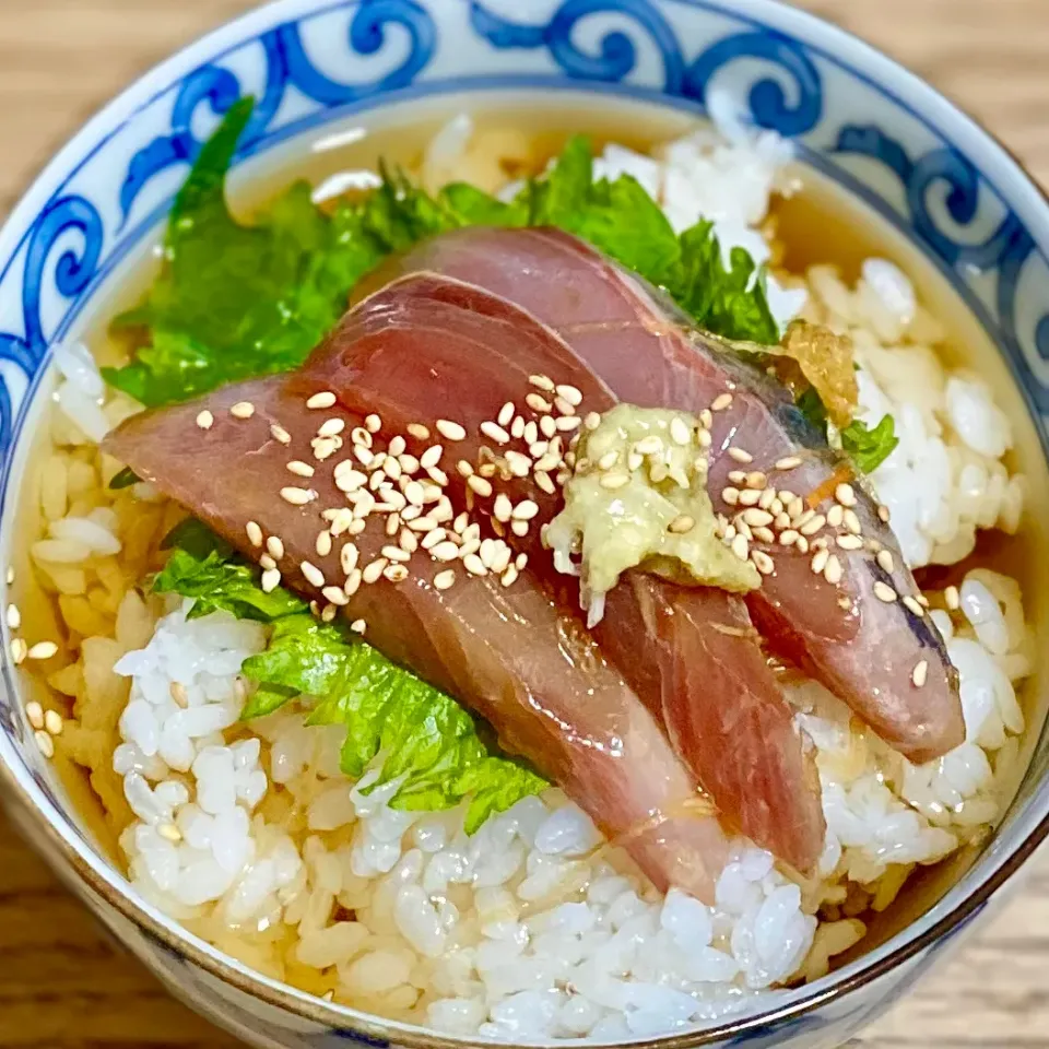 Snapdishの料理写真:夕飯の〆はダシ茶漬け・・|ばくあんしゃさん