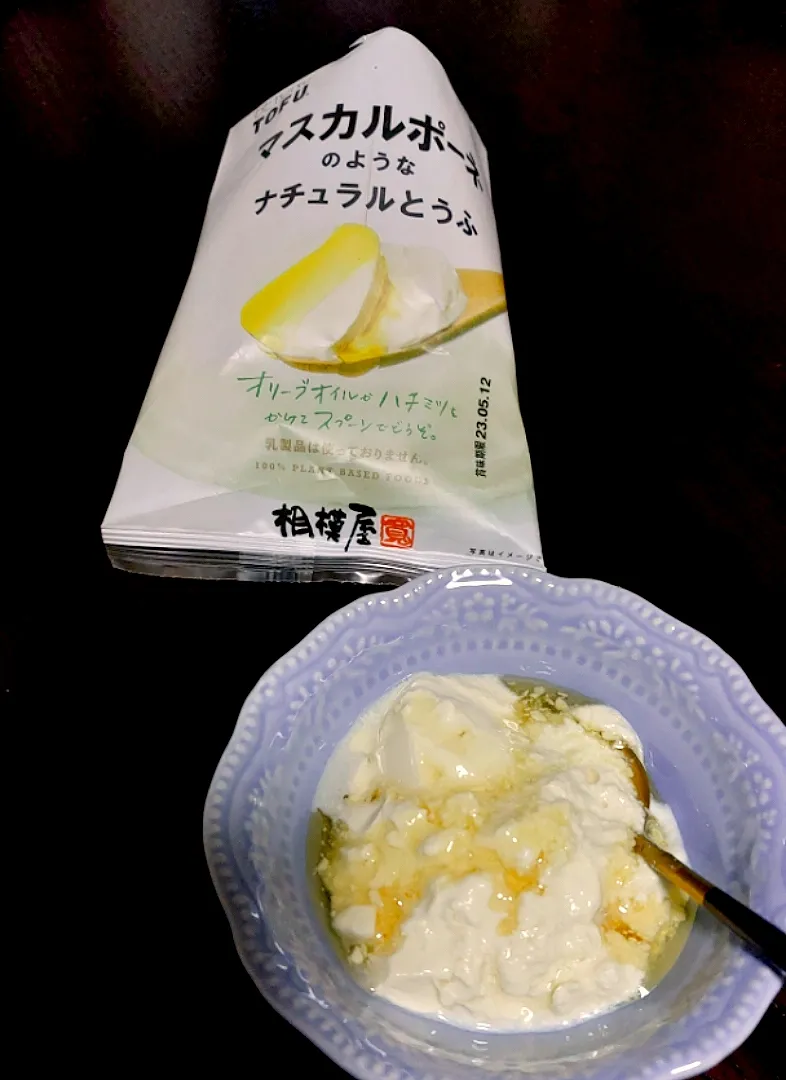 マスカルポーネのようなお豆腐|きつねさん