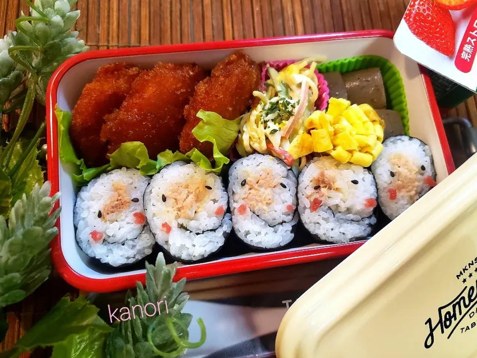 Snapdishの料理写真:JK弁当11～スマイルのり巻き😊|かのりさん