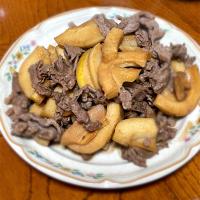 たけのこと牛肉の炒め物