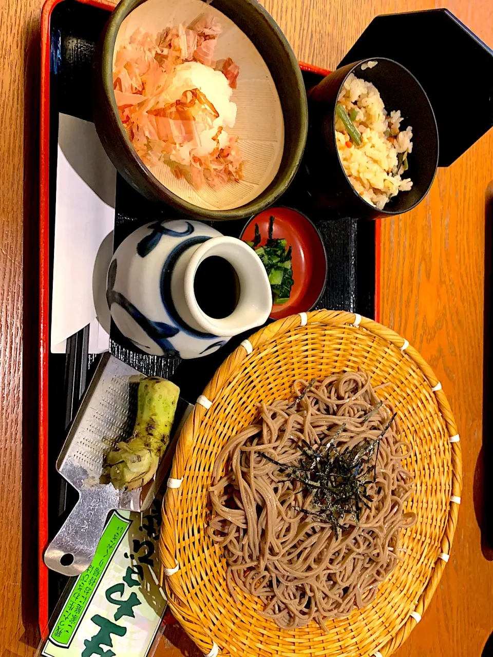 Snapdishの料理写真:おろしざるそば定食|まみさん