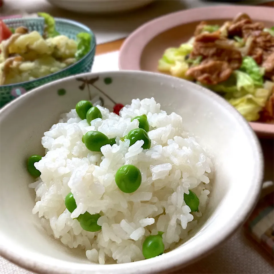 豆ごはん|むぎこさん