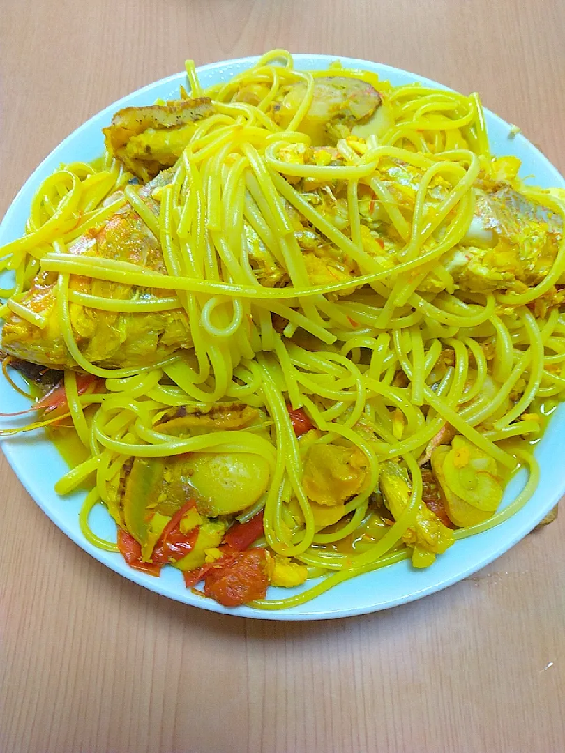 魚介類のパスタ|ハイドランジアさん