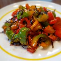 🥢お箸が止まらない！❤💚💛カラフルピーマンと塩昆布の旨み炒め