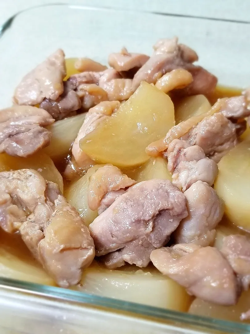 鶏もも肉とかぶの煮物|ぱんだのままんさん