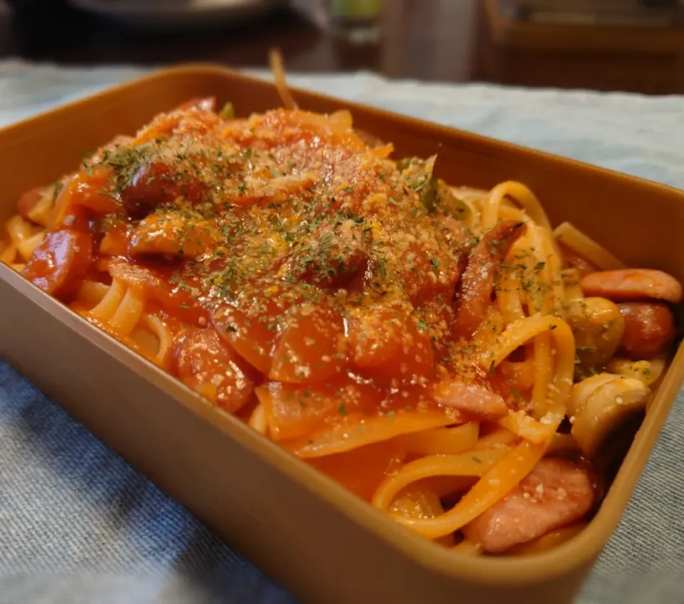 トマトパスタ弁当(*^^*)|しーPaPaさん