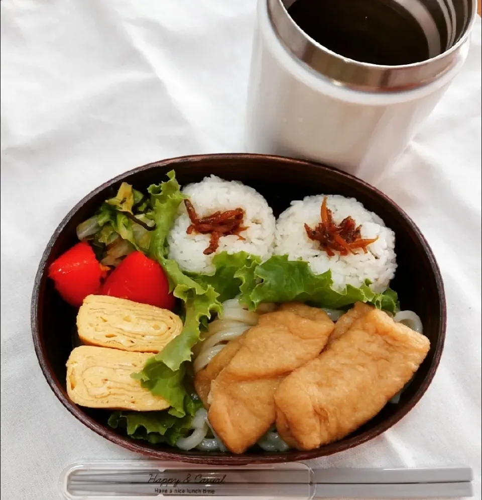 きつねうどん弁当|ごはんきろくさん