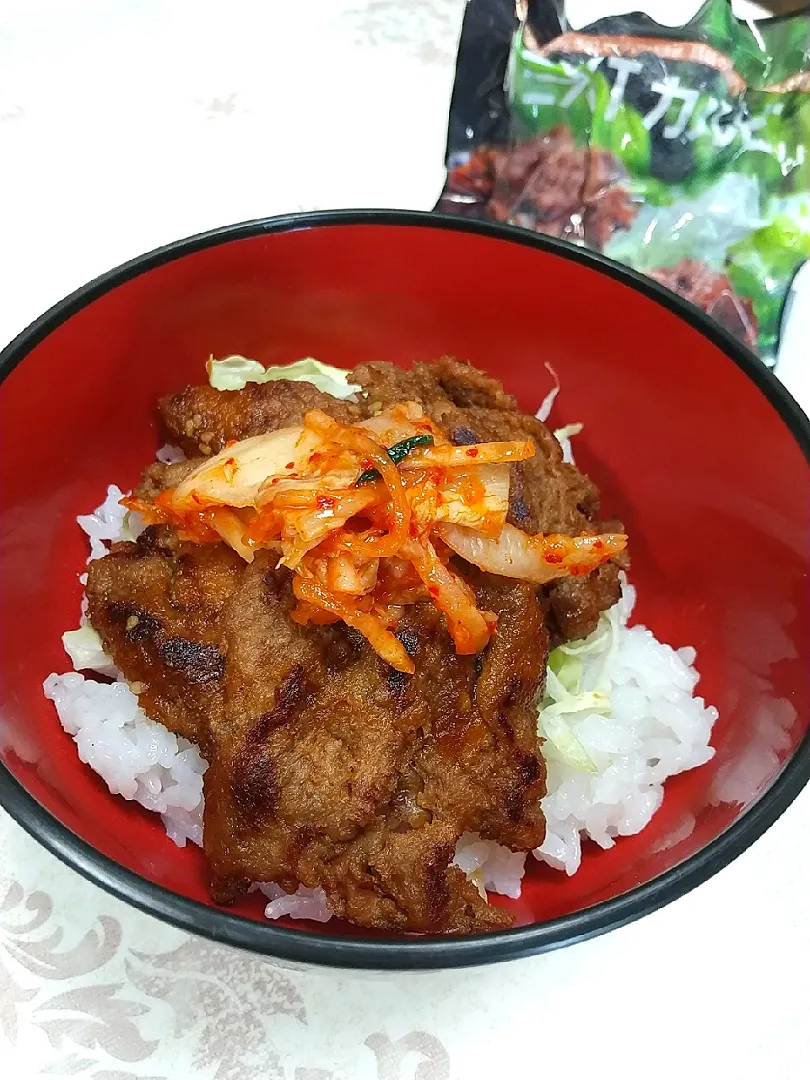 ☆今日のお昼ごはん☆  大豆ミート  カルビ丼|hamamaさん