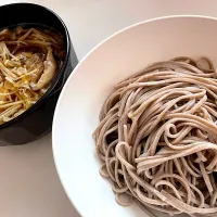 キノコのあんかけつけ汁蕎麦|ちゃんくまさん