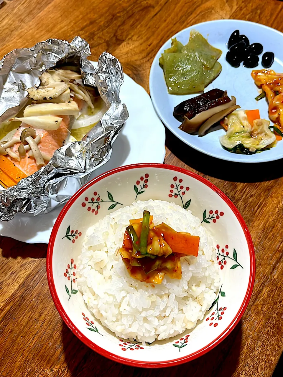 のせるだけ副菜と鮭のホイル蒸し定食|naka.naka.777さん