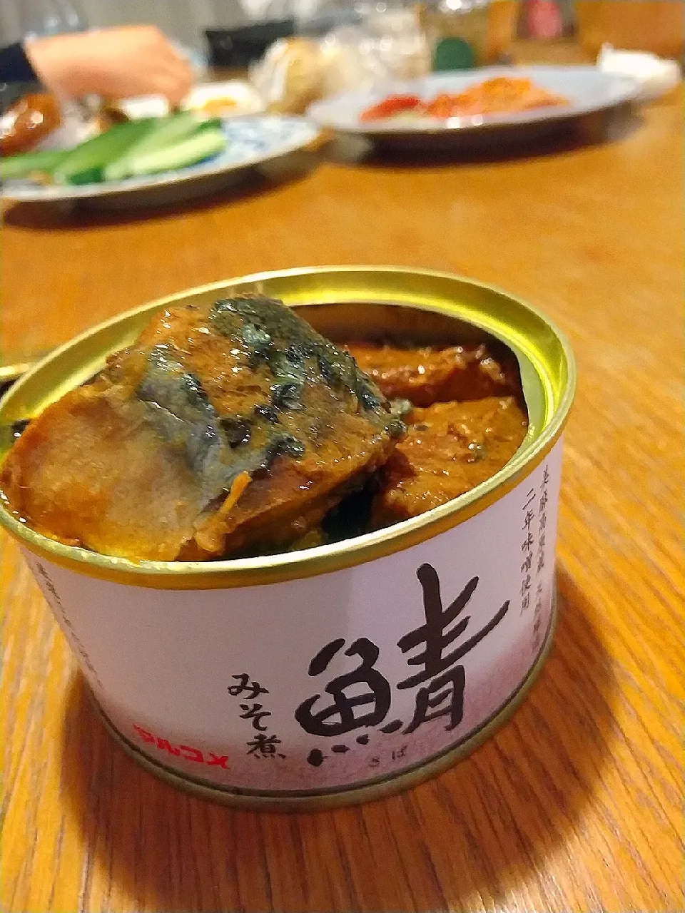 Snapdishの料理写真:気になってたさば味噌缶|まきごろうさん