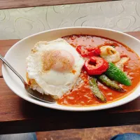 Snapdishの料理写真:野菜たっぷりシーフードカレー|コージ💫さん