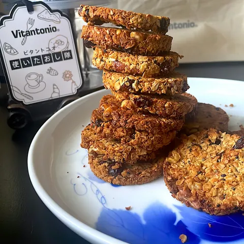 「フードプロセッサー（VCR-30）」を使ってみたSnapdishの料理・レシピ写真:オートミールクッキー〜バター、卵、小麦粉不使用