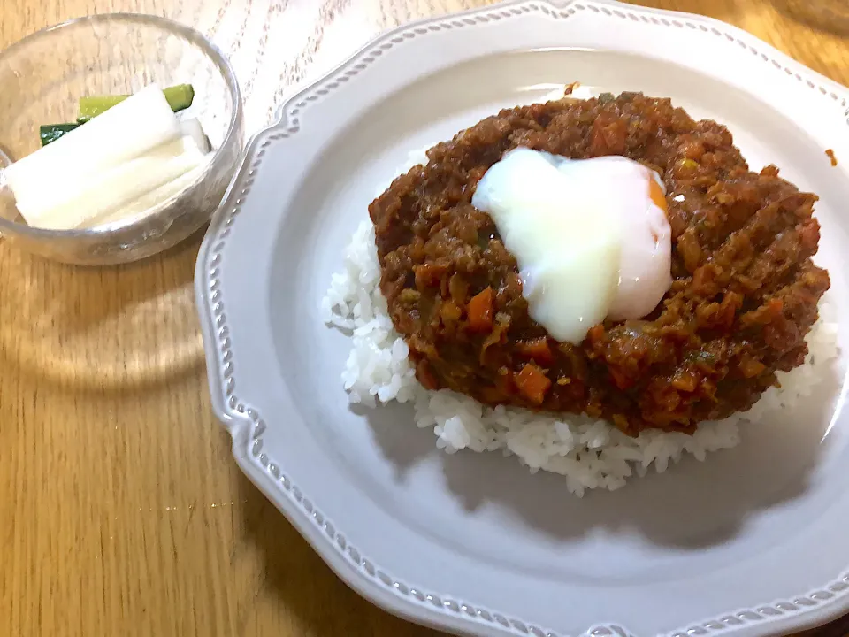 大豆ミートのキーマカレー🍛|さおりさん