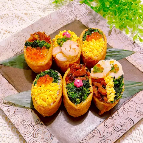 「#日本のおこめ部（アルモンデ）」を使ってみたSnapdishの料理・レシピ写真:‎♡義母の命日に🔹お稲荷さんのお供え🔹