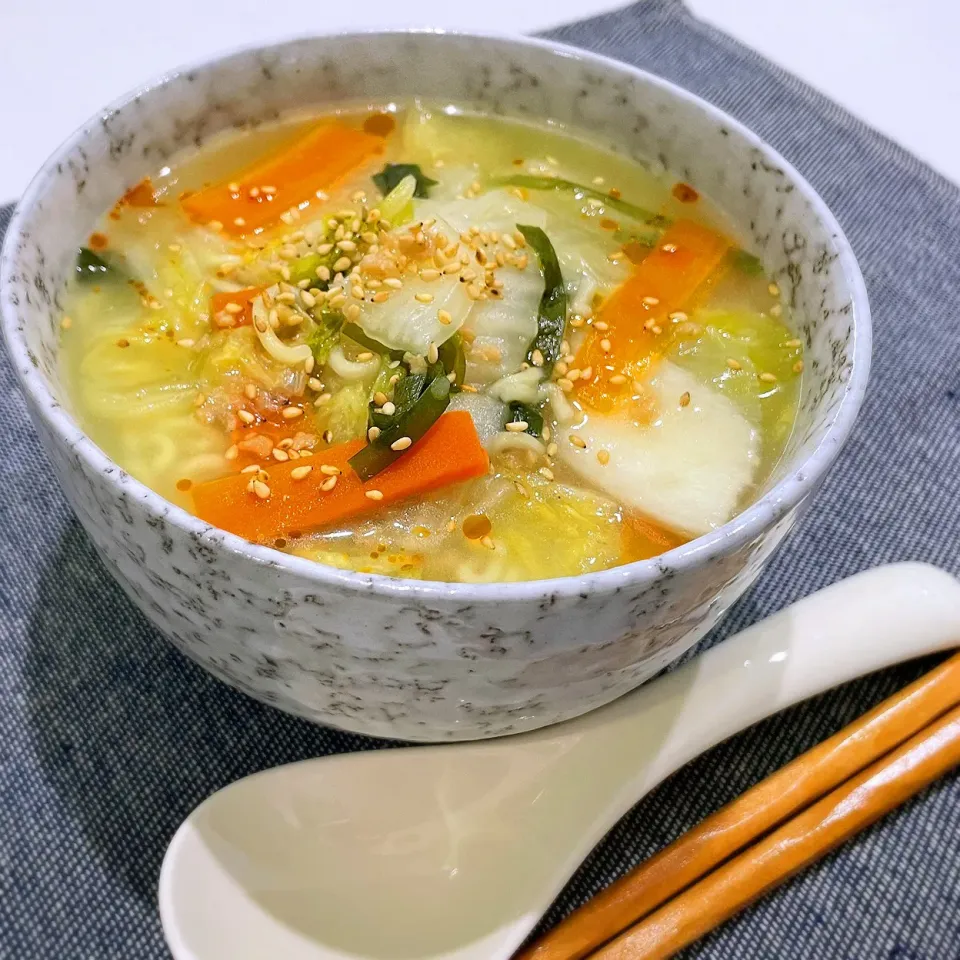 うま塩ダレ白菜の餡掛けラーメン|はるさん