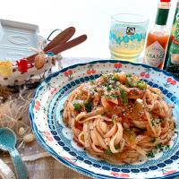 冷やしナポうどん🍅🎐