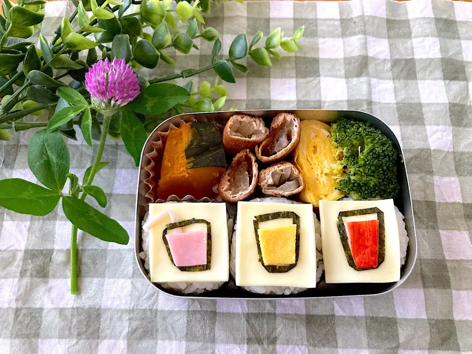 Snapdishの料理写真:＊ジュース屋さんごっこ🍹＊べびたん＊年中さん幼稚園お弁当＊|＊抹茶＊さん