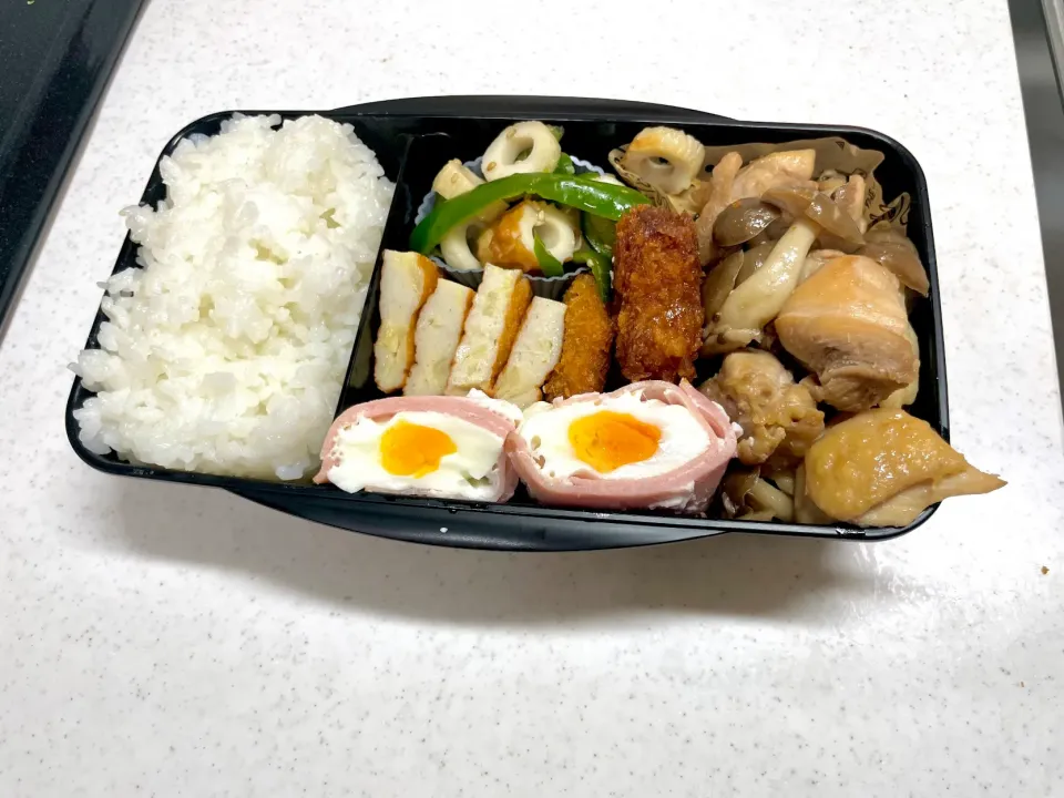 5/2 彼氏弁当⁂鶏もも肉のポン酢漬け|ゆさん