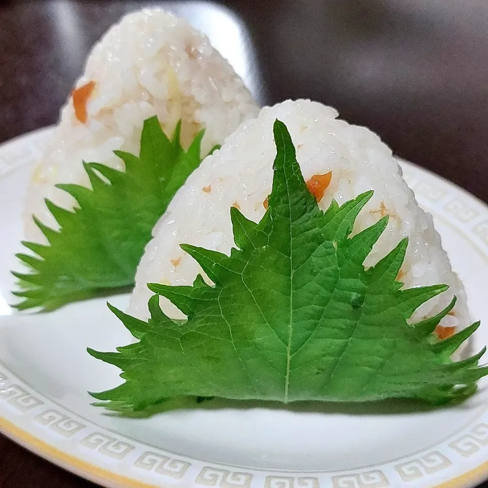 梅生姜ごはんで🍙|きつねさん