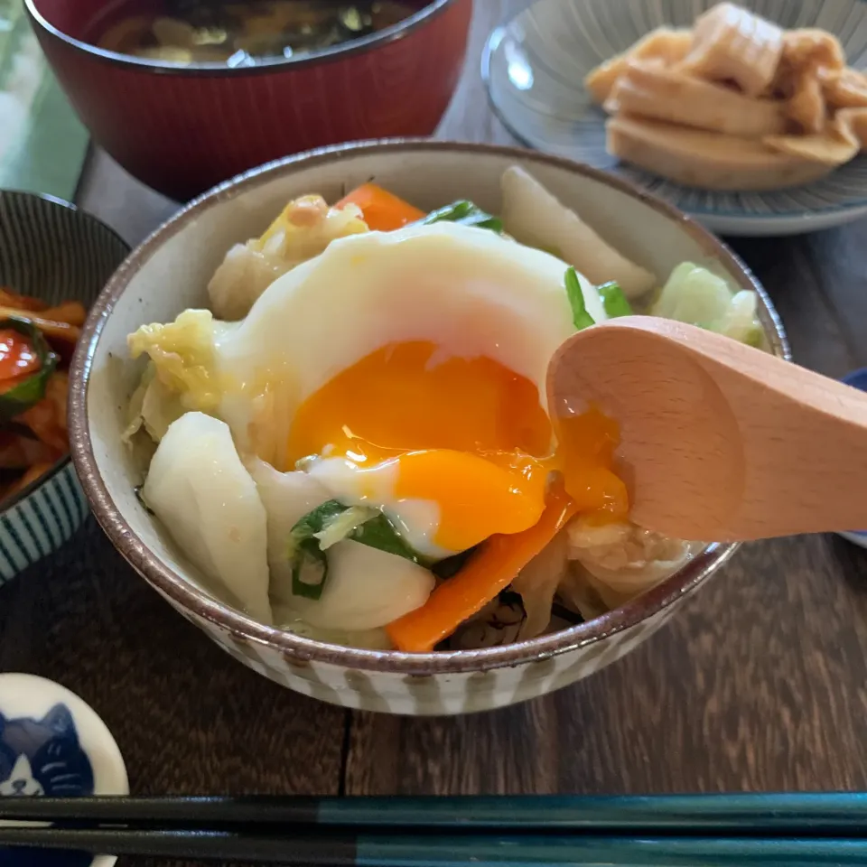 うま塩ダレ白菜で中華丼風|なだちいさん