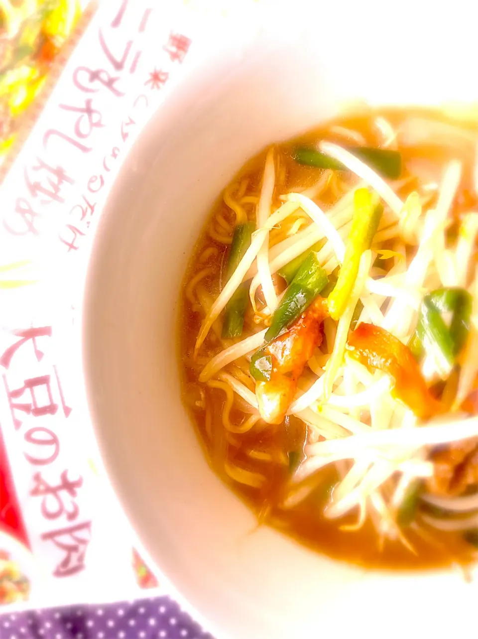 🍜にらもやし炒めラーメン🍜|U・x・Uchokoさん