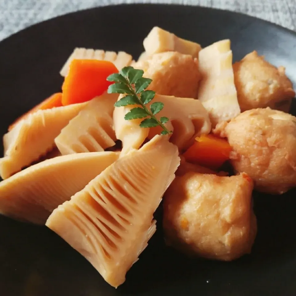 筍とひとくちがんもの煮物|ポトスさん