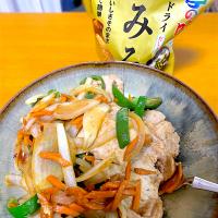 豚肉といろいろ野菜の味噌炒め