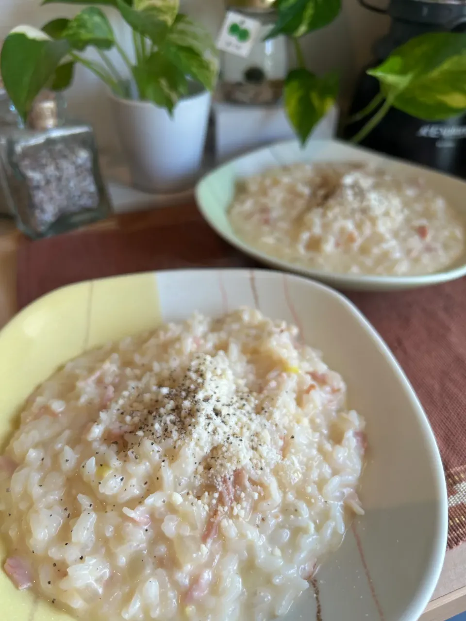 朝ごはんはチーズリゾットで🧀|だまさん