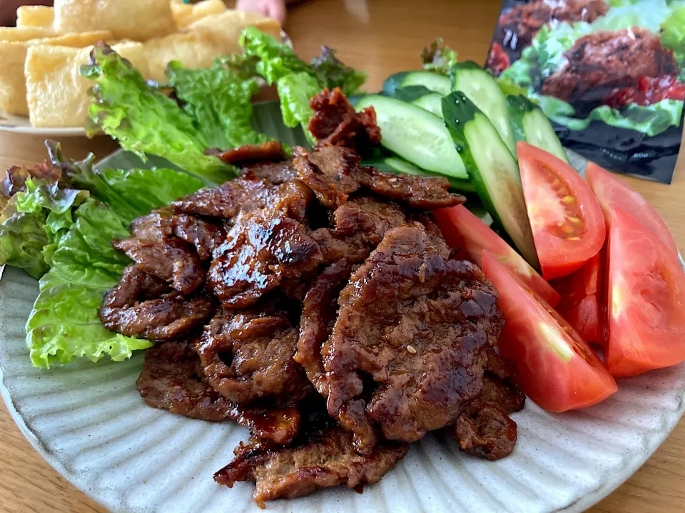 Snapdishの料理写真:＊大豆ミートde思いっ切り焼肉🥩＊|＊抹茶＊さん