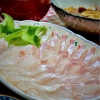 『クエのお造り』✨✨✨数時間前に釣りました。ビタです❣️😁